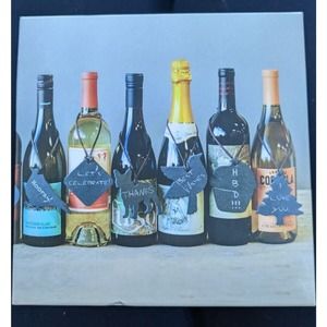 3/$20 Sparq Wine Notes Slate Pig Wine Bottle Marker New In Box Made In USA
